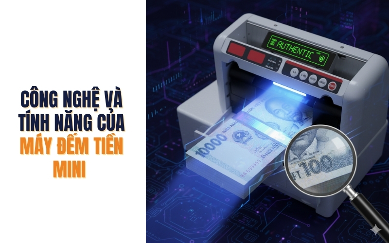 Công nghệ và tính năng của máy đếm tiền mini 